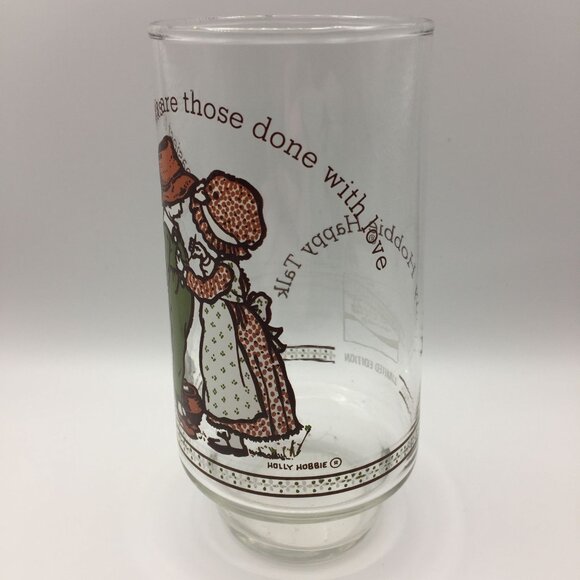 Vintage Limited Edition 6" Holly Hobbie Coca-Cola Drinking Glass Tasks Done Love - Picture 3 of 11